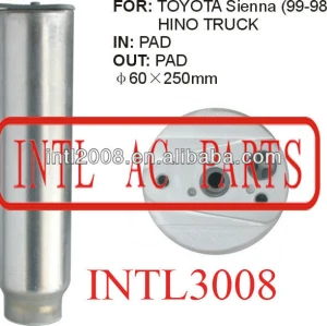 Toyota Sienna Hino Truck Receiver Drier Dryer A/C Accumulator for auto air conditioning 60X250MM