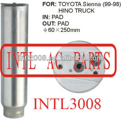 Toyota Sienna Hino Truck Receiver Drier Dryer A/C Accumulator for auto air conditioning 60X250MM