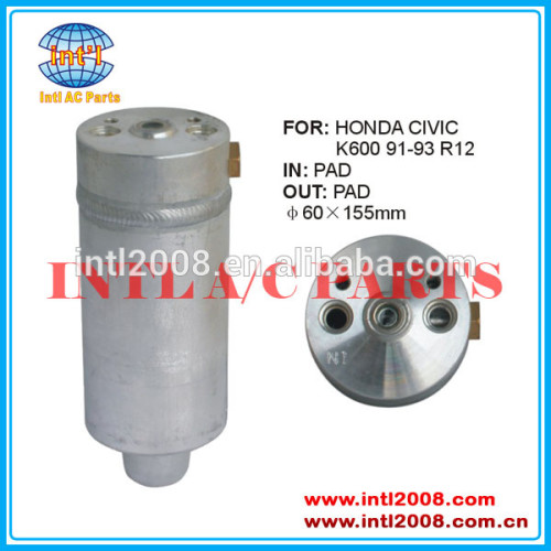 Ar condicionado ac secador do receptor uma/c receptor secador/acumulador 60x155mm para- honda- civic filtro secador