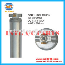 Ar condicionado ac secador do receptor uma/c receptor secador/acumulador 67x280mm 3/8" filtro secador de caminhões hino