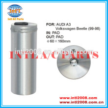 a/c Receiver Drier Dryer Accumulator for Audi A3 Volkswagen Beetle auto air conditioning 60X160MM