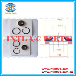 AIR ac compressor shaft lip seal for GM DA6/HT6/HR6/HR6HE/R4/V5 NIHON NVR14OS double lips WITH O-RING GASKIT