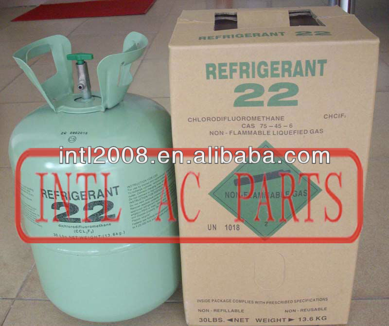 Automotive cooling /air conditioning Refrigerant gas cylinder 13.6kg/30lbs 99.9% purity (China High Quality)