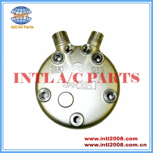 Sanden FG SD508 510 5H14 Vertical 8 and 10 O-Ring Compressor rear head back cap