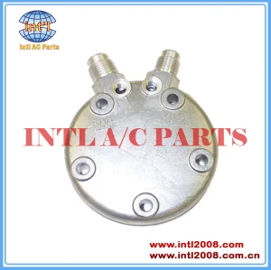 Sanden B Rear Head SD508 510 Vertical 8 and 10 Flare Compressor Back Cover