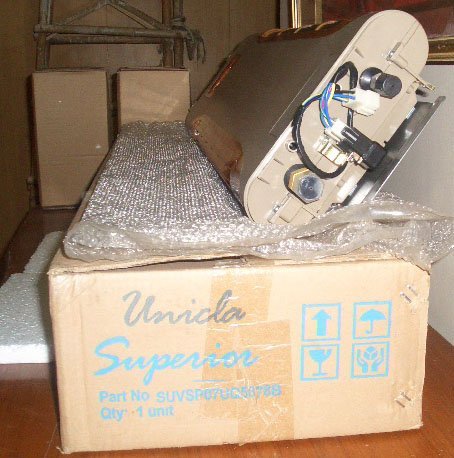 unicla superior evaporator unit walnut wood with color LOUVER BLACK or grey louver color