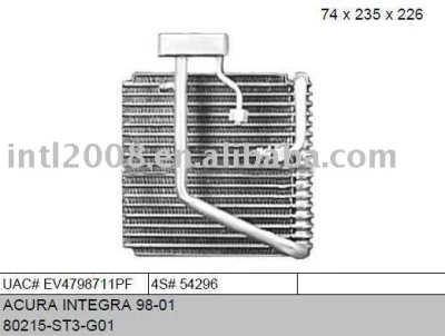 auto evaporaotor for ACURA INTEGRA 98-01