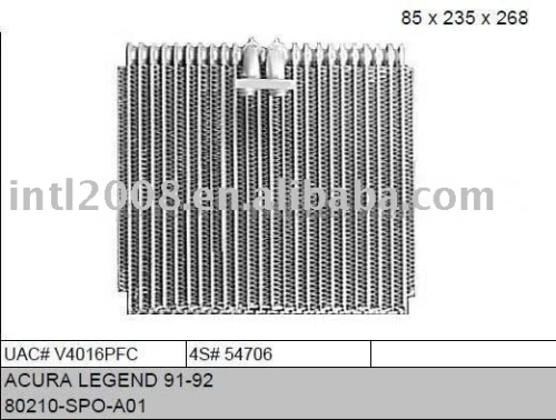 auto evaporaotor for ACURA LEGEND 91-92