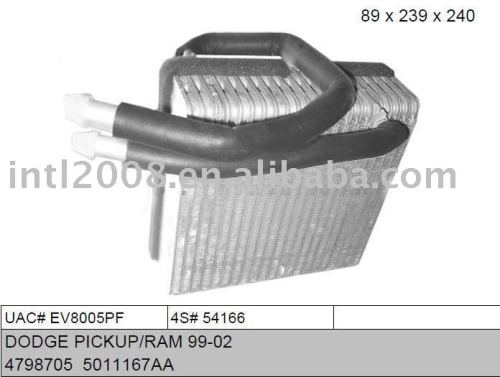 Auto evaporaotor para dodge pickup/ ram 99-02