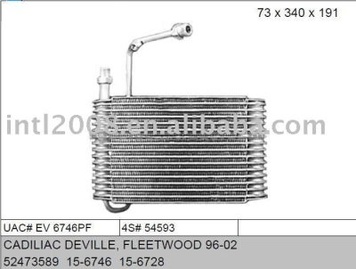 auto evaporaotor FOR CADILIAC DEVILLE, FEELTWOOD 96-02
