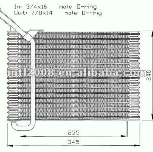 Auto ac evaporator for Volvo 740 /760 /780 /900 /940 /960