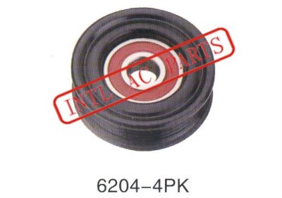 Auto Air Conditioner Tension Wheel / Auto Tensioner Pulley 6204 Bearing 4PK Pulley