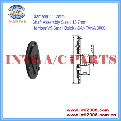 China manufacturer Auto Harrison V5 Small Buick / SANTANA 3000 compressor ac clutch hub 112mm