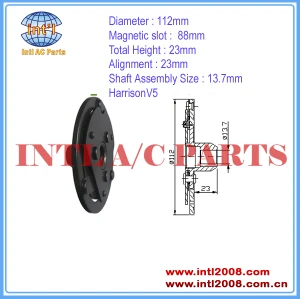 Auto a/c compressor ac clutch hub Harrison V5 112mm air conditioning compressor clutch hub China manufacturer