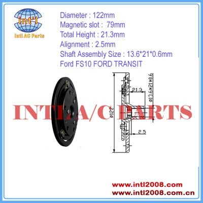 Auto FS10 clutch hub Ford TRANSIT a/c compressor ac clutch hub 122mm air conditioning compressor China factory manufacturer