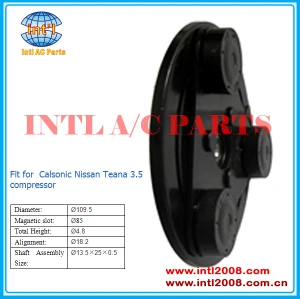 Clutch hub fit for Nissan Teana 3.5 car series AC compressor Calsonic hub /dust covers/plates Diameter:109.5mm China factory