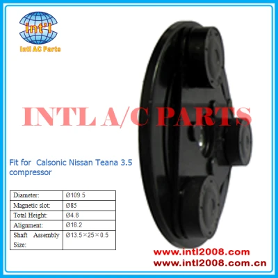 Clutch hub fit for Nissan Teana 3.5 car series AC compressor Calsonic hub /dust covers/plates Diameter:109.5mm China factory