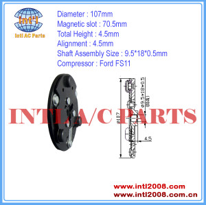 China manufacturer factory 107mm ac clutch hub Ford FS11 Auto a/c compressor clutch hub 9.5*18*0.5mm mass stock air conditioning