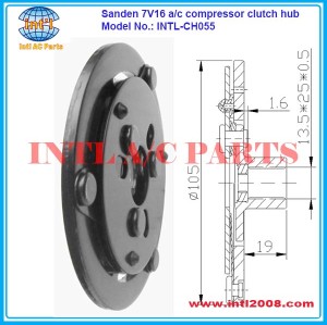 Sanden sd7v16 air compressor clutch hub