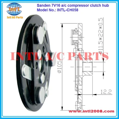 Sanden SD7V16 ac compressor ac clutch hub