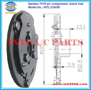 Sanden SD7V16 compressor ac clutch hub