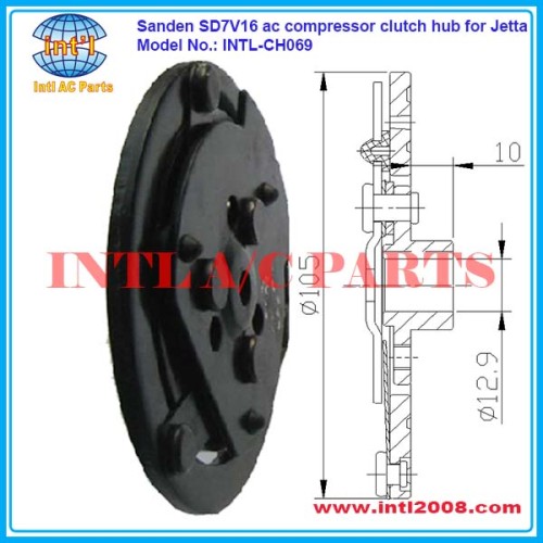 Sanden sd7v16 ac compressor ac clutch hub for Jetta