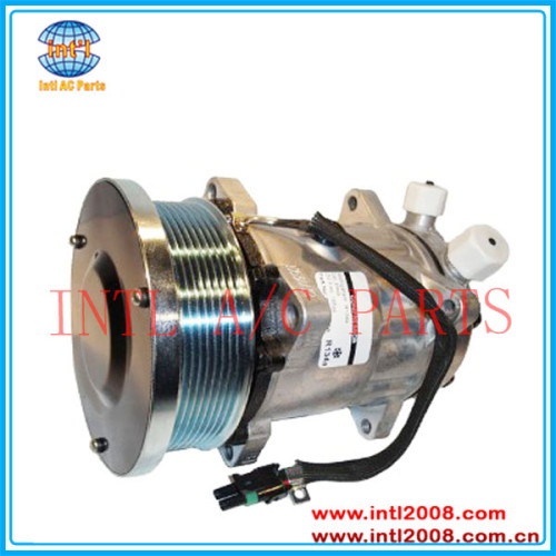 82016158 / 9847944 AC compressor w/Clutch Sanden SD7H15 4738 8160 8260 8360 8560 Fits for Ford / New Holland Tractor
