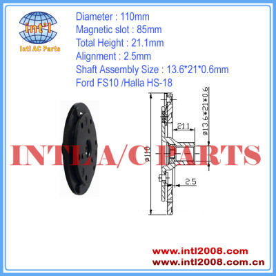 China factory CLUTCH PLATE Ford FS10 /Halla HS-18 110MM Auto a/c air conditioning compressor ac clutch hub 13.6*21*0.6mm mass stock