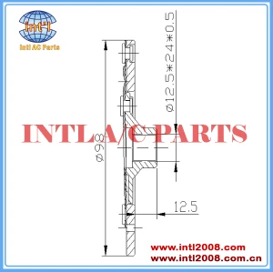 China factory ac clutch hub FM SP10 CHERY QQ auto a/c compressor CLUTCH PLATE mass stock air conditioning Shaft Assembly 12.5*24*0.5mm