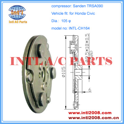 Sanden TRSA090 TRS090 compressor clutch hub /front hub clutch plate for Honda civic /disc /dust cover --China supplier