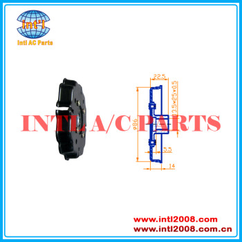 China manufacturer Denso 6SEU12C Volkswagen Polo Audi a/c clutch hub 74.5mm mass stock auto ac CLUTCH PLATE Shaft Assembly 13.5*25*0.5mm