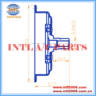 China manufacturer 9.8*1.2/M16*1.5 Shaft Assembly CLUTCH PLATE auto ac Denso 7SEU16C Volkswagen 119MM diameter a/c clutch hub mass stock