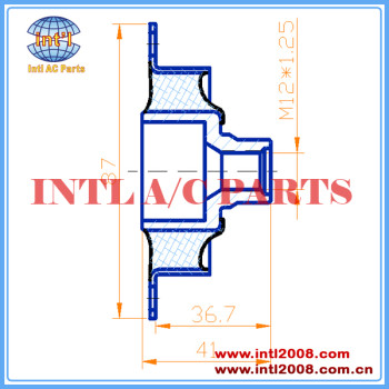 China manufacturer M12*1.25 Shaft Assembly Denso 6SEU12C Audi Q7 auto ac CLUTCH PLATE 87MM diameter a/c clutch hub mass stock