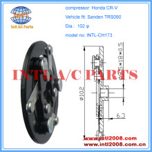 Sanden TRS090 Compressor clutch drive plate clutch hub pulley disc for Honda CR-V CRV a/c compressor dust cover China supply