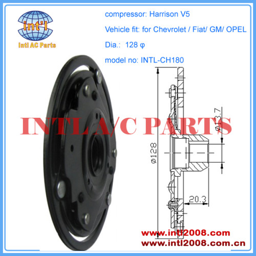 Harrison V5 ac compressor clutch hub/clutch plate Chevrolet /Fiat/GM /OPEL compressor pulley clutch disc/dust cover China supply