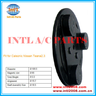 Calsonic compressor clutch hub/plate/dust cover fit for Nissan Teana2.3 car series Diameter:109.5mm China auto ac factory