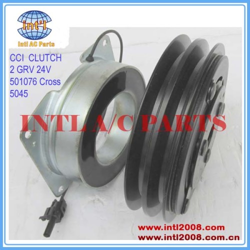 China supplier 501076 Cross CCI CLUTCH 2 GRV 24V York 210 Series Compressor clutch Key Hub Bore K332-41 E-802592 RD-5-9659-0