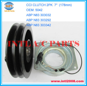 China supplier CCI clutch york 210 magnetic clutch pulley 2PK 24V 7