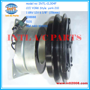 China supplier CCI york 210 clutch compressor magnetic clutch pulley set 1 GRV 12V ABPN83303051 ABPN83303221 ABPN83303341 1653480-C91