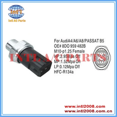 Auto AC Pressure Switch Air conditioning pressure SensorAudi A4 A6 A8 PASSAT B5