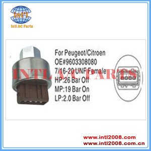 Auto air conditioning compressor Pressure Switch Sensor PEUGEOT/CITROEN