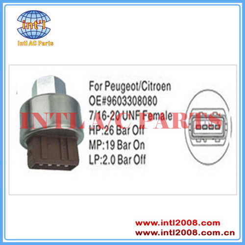 Auto air conditioning compressor Pressure Switch Sensor PEUGEOT/CITROEN