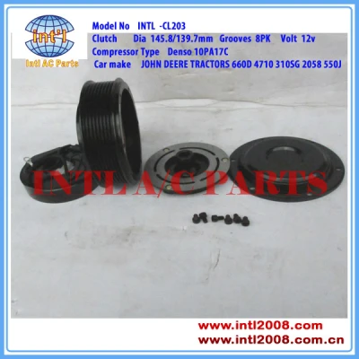 Denso 10PA17C 447100-2380 automobile air con compressor clutch for JOHN DEERE Excavator RE69716