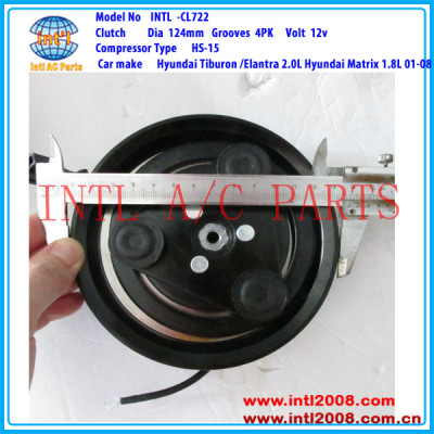 HS-15 4PK A/C Clutch pulley assembly for Hyundai Tiburon /Elantra 2.0L Hyundai Matrix 1.8L 97701-2D100 97701-2C100 97701-2E000