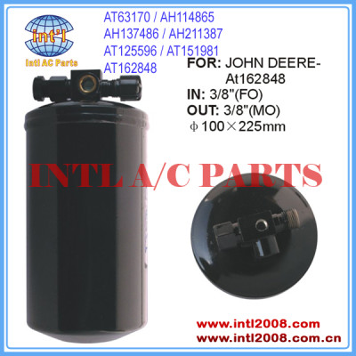 China suppiler A/C Receiver Drier John Deere Tractors 8110 Titan II 6622 / Cotton Pickers 9940 AT63170 AH114865 AT162848 AMX10156