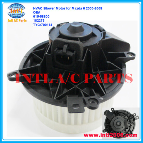615-58600 182275 TYC:700114 HVAC Blower Motor for Mazda 6 2003-2008