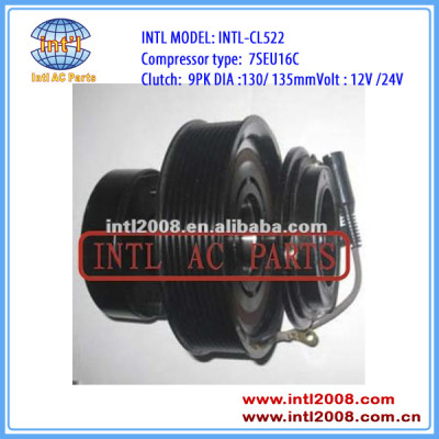 auto a/c compressor clutch 9PK 130/135MM for 7SEU16C Mercedes Benz Trucks Actros 12V/24V 0002342311 0002343111