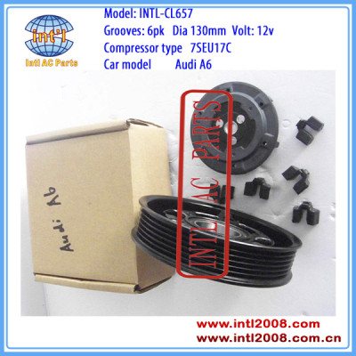 ac compressor clutch denso 7SEU17C PV6 PULLEY 12V AUDI A6 2.4L aircon car ac compressor magnetic clutch assembly