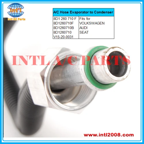 8D1260710F A/C Hose Evaporator to Condenser High Pressure Line fits for Audi A4 Volkswagen Passat 8D1260710 8D1260710B 8D126071