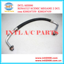 China supply auto air con pipe ac hose fitting for Renault Megane Scenic 2 DCI ac hose 8200247359 8200247439